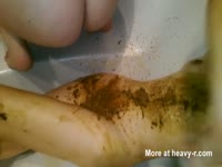 Poop  Sex - Shit covered couple scat sex